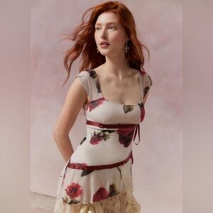 Kimchi Blue Candice Asymmetrical Cap Sleeve Top